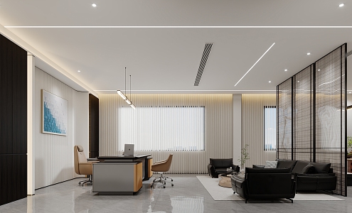 Office Manager Room 3d model