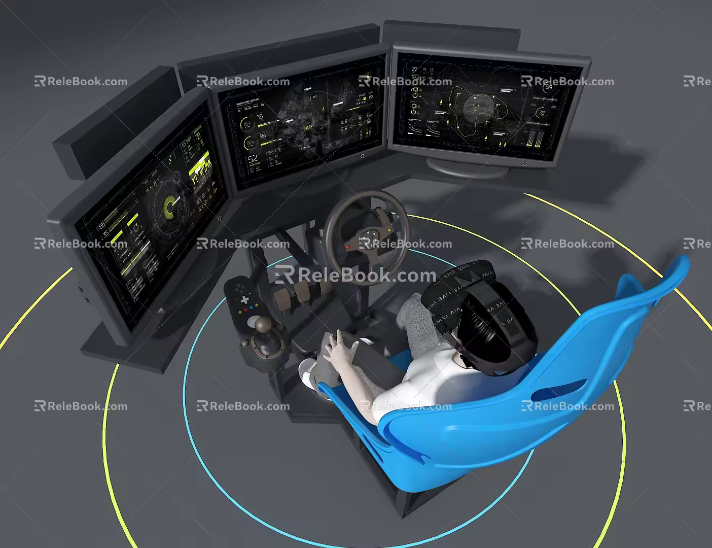 Virtual Experience Booth Technology Booth 3d model