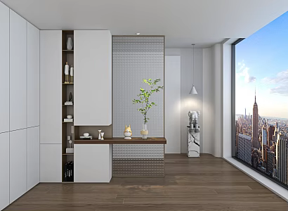 Modern Entrance 3d model