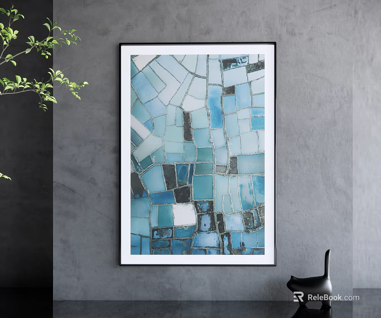 Elegant Modern Kitchen Interior With Marble Island And Luxury Cabinets 3d model