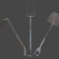 Weapons Old Farming Pack 3d model