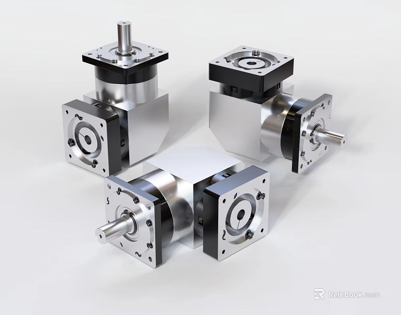 High Precision Industrial Equipment Metal Reducers for Mechanical Automation Systems Applications 3d model 