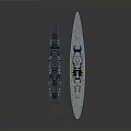 Gray And Black Ships With Antennas Upper Decks And Structural Features