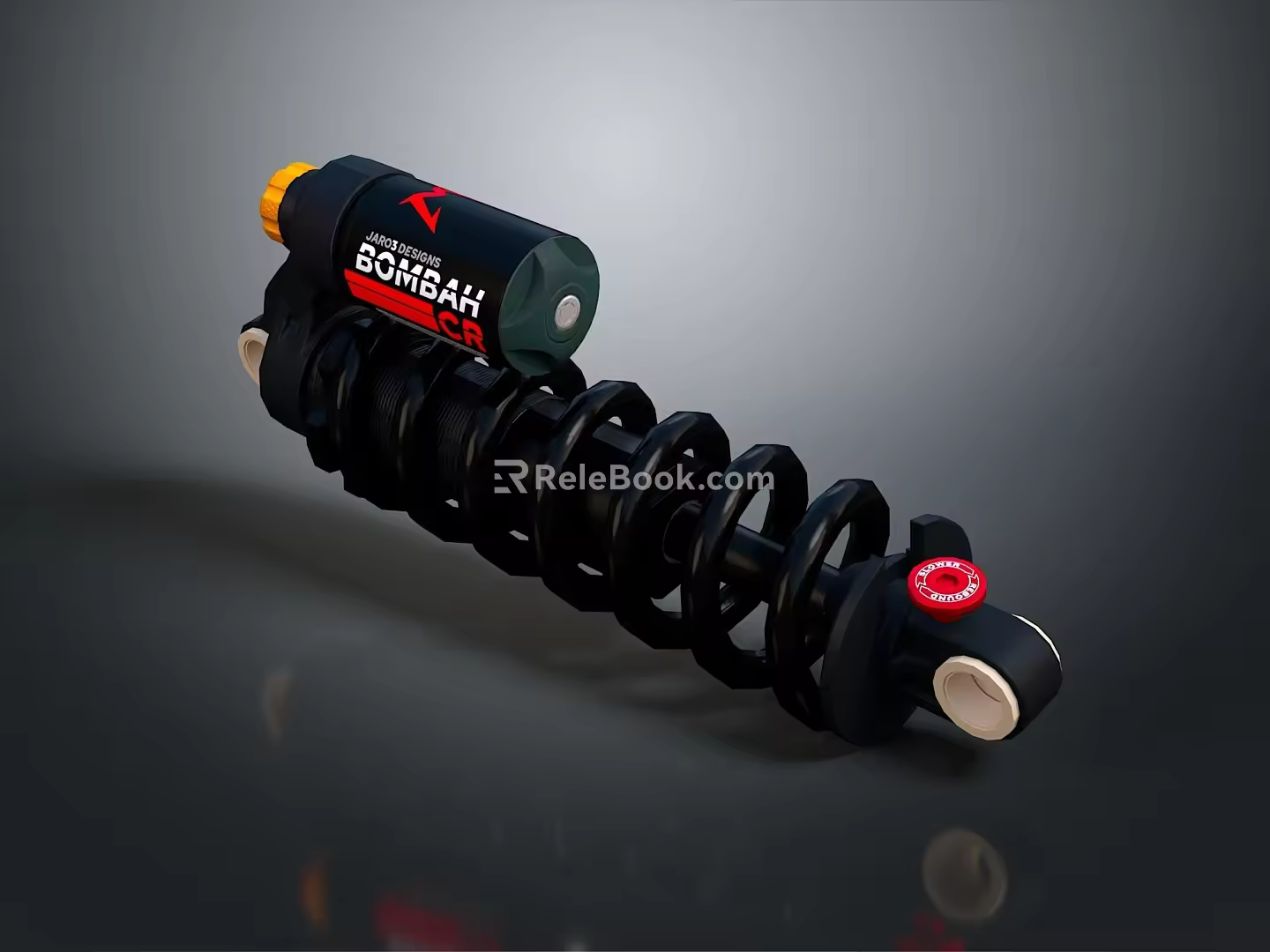 Shock absorber spring tools hardware tools processing tools realistic 3d model