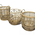 Natural Woven Storage Baskets With Handles Different Styles For Home Organizing