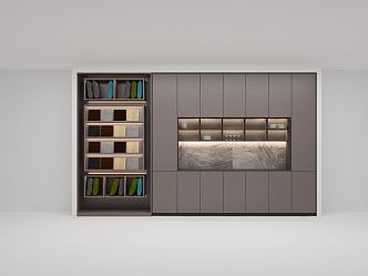 Display Material Cabinet Tea Bar Cabinet 3d model