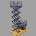 Construction Site Scissor Lift Aerial Work Platform For High Altitude Operations