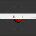 Liquid In Glass Thermometer With White Scale And Red Liquid Column Hanging Design