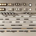 Modern spotlight magnetic attraction lamp linear lamp track lamp downlight spotlight 3d model