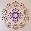 Ornate White 3D Plaster Carving Wall Decor With Intricate Design