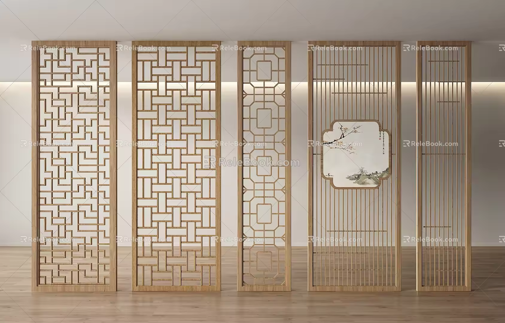 Screen Partition Screen Partition Entrance Screen 3d model