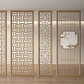 Screen Partition Screen Partition Entrance Screen 3d model