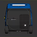 Efficient Blue Westinghouse Portable Power Generator With Wheels For Computer Use