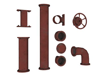 Industrial LOFT Pipe Parts model