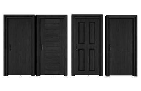 Modern swing door 3d model