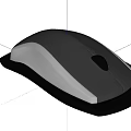 Modern Silver Wireless Computer Mouse With Black Scroll Wheel And Sleek Design