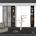 Modern Wardrobe With Open Compartments Storage Drawers And Sleek Design For Clothes Organization