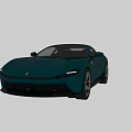Turquoise Ferrari Sports Car With Sleek Aerodynamic Design And Stylish Alloy Wheels