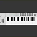 Arturia KeyStep 37 White MIDI Controller with Black White Keys and Colorful Buttons