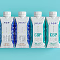 Four Bottled Milk Drinks With Pure And High Calcium Options In Blue Green Packaging