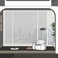 Modern Minimalist Living Dining Room With Neutral Tones Wooden Furniture And Natural Light