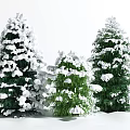 Modern Tree Winter Landscape Tree 3d model