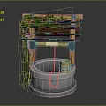 Rustic Well Structure With Wooden Beams Green Ivy Stone Base Bucket And Rope
