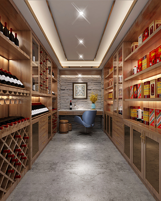 Modern Wine Cellar Leisure Wine Cellar 3d model