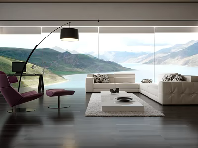 modern living room 3d model
