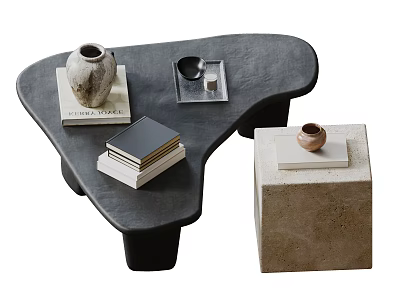 Middle Ancient Tea Table 3d model