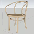 Comfortable Modern Wicker Leisure Chair With Simple Wooden Frame And Ergonomic Design