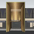 Modern Sales Office Building With Geometric Glass Facade Wooden Structure And Mansion88 Signage