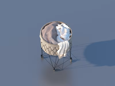 Clothes storage basket 3d model