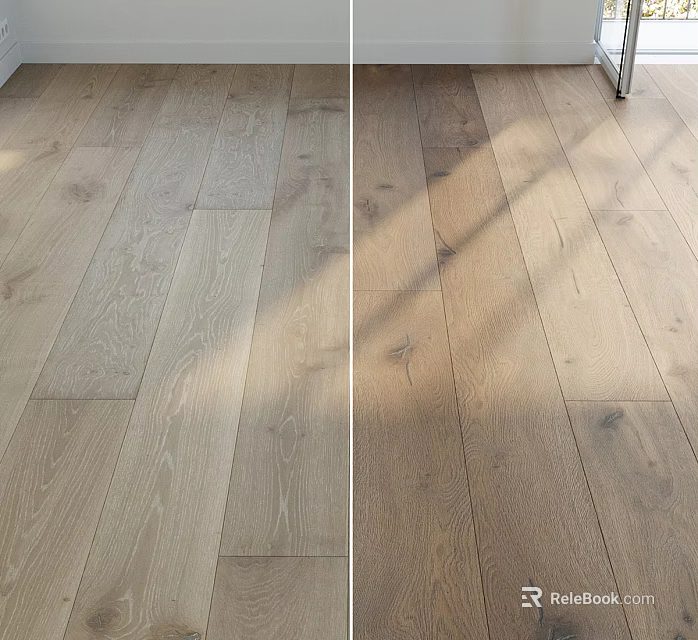 Warm Light Brown Wooden Flooring With Natural Wood Grain For Modern Home Interior 3d model 