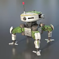 Robot Attack Robot Intelligent Robot Science Fiction Robot Future High-tech Low Face Number Low Model Simple Model Film and Television Level Super Realism 3d model