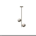 Modern White Spherical Chandelier with Metal Frame for Home Interior Decor