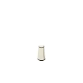 Modern Table Lamp With Geometric Base Black Accent And Cream Fabric Shade