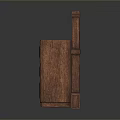 Dark Brown Wooden Desk With Multiple Drawers And Storage Cabinets