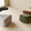 Modern sofa stool dressing stool 3d model