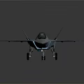 Blue Gray Camouflage Military Fighter Jet With Red Star Emblems Cockpit And Jet Engine