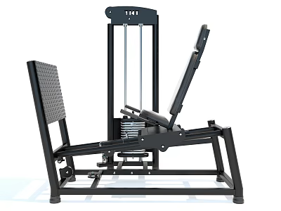 Black Heavy Duty Strength Training Fitness Equipment With Adjustable Seat And Backrest 3d model