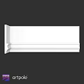 White Architectural Trim With Smooth Surface And Decorative Design For Interior Use
