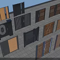 Exterior Gates With Various Designs Wooden Panels Metal Frames And Grilles