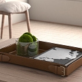 Tray Tray Solid Wood Tray Metal Tray Food Beverage 3d model