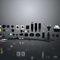 Electronic Electrical Accessories Collection With Plugs Sockets Switches Connectors And Assorted Parts