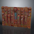 Industrial Vintage Control Panel With Colorful Buttons Dials Switches And Indicators