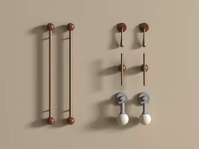 Middle ancient handle Middle ancient style handle 3d model