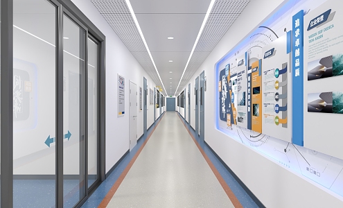 Laboratory corridor 3d model