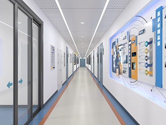 Laboratory corridor 3d model