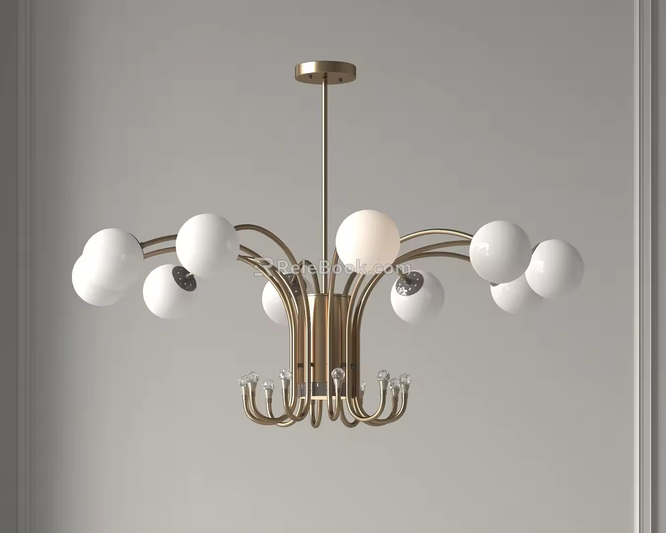 Modern chandelier 3d model